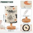 thumbnail image 3 of Lamp Printed Gifts Table Lamp USB Bedside Desk Nightstand Lamp Wood Base for Bedroom Living Room Office Desk College Dorm Black and White Moths, 3 of 7
