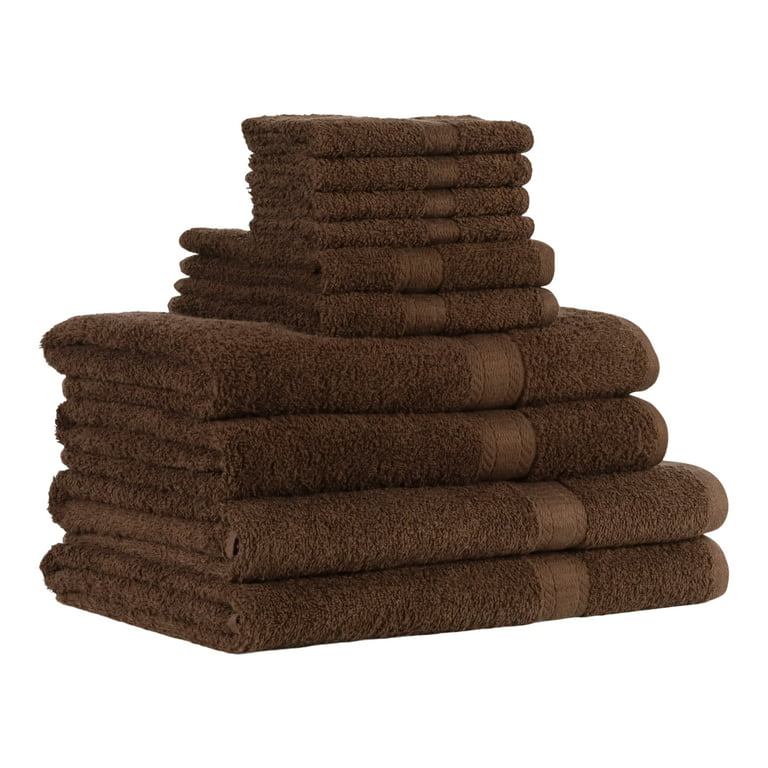 Mainstays 10 Piece Bath Towel Set with Upgraded Softness