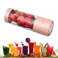 thumbnail image 4 of Portable Blender Cup Usb Electric Juicer  Extractor Blender Drink Bottle Portable Blender High Speed Rotation Multifunctional USB Electric Juicer For Home Travel 400ml, 4 of 8