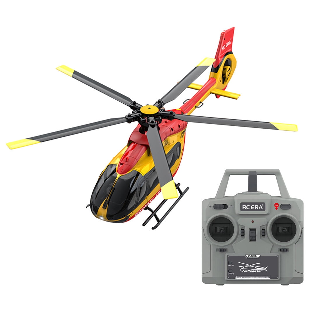 RC-ERA C190 H145 RC Helicopter 6CH Brushless Direct Drive Aircraft with Optical Flow Positioning, Altitude Hold, 6 Axis Gyro,2.4G Remote Control RTF for Adults Beginners - 2PCS Battery