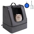 thumbnail image 1 of Caja de arena portátil de viaje para gatos apollo walker negra, 1 of 7