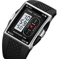 thumbnail image 3 of Fashion Men's Digital Analog Watches Square Face Sport Casual Dual Display Multifunctional Wristwatch for Men with Alarm Waterproof LED Luminous, 3 of 7