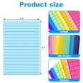 thumbnail image 2 of JILhome 8 Pack Lined Sticky Notes, 4"x6" Ruled Note Pads, 8 Colors Sticky Notepad for Office, Home, Meeting, 45 Sheets/pad, 2 of 7