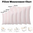 thumbnail image 5 of Throw Pillow Covers, Pink Striped 16x16 Pillow Covers for Couch/Sofa/Bed, Modern Farmhouse Geometric Thine Stripes Decorative Square Linen Cushion Pillowcase for Home Decor, 5 of 9