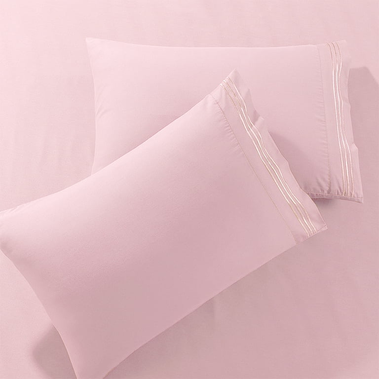 Hot Pink Brushed Extra Soft 1800-Luxury Embossed Polyester Deep