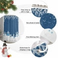 thumbnail image 6 of Blue Snowman Christmas Shower Curtain, Winter Snowflake Pine Xmas Tree Waterproof Fabric Shower Curtains with 12 Hooks, Bathroom Curtain Set for Bathroom Accessories Decor, 72 x 78 Inches, 6 of 9