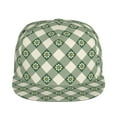 thumbnail image 2 of Fotbe Daisy Plaid Green Flat Bill Visor Cap Classic Snapback Hat Polyester Foam Trucker Hat Trucker Cap Adjustable Baseball Cap, 2 of 9