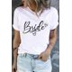 thumbnail image 1 of ABPHQTO Camiseta de manga corta con estampado gráfico de diamantes de novia blanca para mujer, 1 of 5
