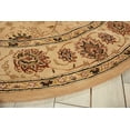 thumbnail image 5 of Nourison Nourison 2000 48" Round Wool Indoor Rug in Camel Beige Persian, 5 of 5
