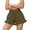Army Green, variant on Womens Pants Women's Fashion Loose Casual Solid Color Ruffle Hem Shorts Army Green M