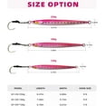 thumbnail image 5 of BLUEWING Fishing Saltwater Jigs Speed Jigging Slow Jigging, Jig with Hook Vertical Jigs for Saltwater Fish Artificial Lures Jigging, Pink,180g, 5 of 7
