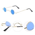thumbnail image 3 of Gafas de sol punk con protección UV, redondas y montura metálica para hombre y mujer., 3 of 5