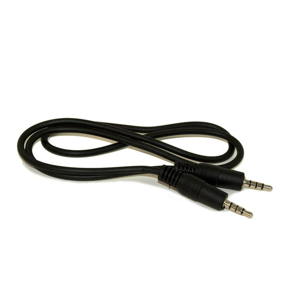 1.5ft 3.5mm 4 Conductor TRRS / 3 Band   Mic or Video Male to Male Cable