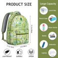 thumbnail image 6 of "Tribal Bohemian Backpack for Women - 17” Laptop-Friendly, Large Capacity, Stylish & Functional for Dorm, Work & Travel", 6 of 6