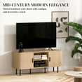 thumbnail image 4 of HOMCOM TV Stand Cabinet for TVs up to 55 Inches with Storage, Oak Tone, 4 of 10