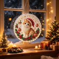 thumbnail image 5 of Christmas Pearl Diamond Art Hanging Kit, Acrylic Suncatcher for Window Hanging Decor, DIY Gem Painting Pendant, Diamond Art Supplies, Christmas Pearl Art Ornament, Christmas Crafts for Adults, 5 of 5