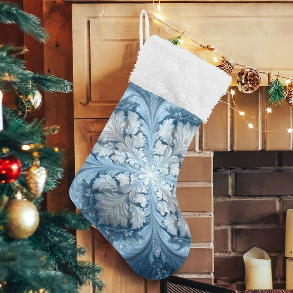 RMDQTR Christmas Stockings for Xmas Gifts - Large Size Festive Holiday Decor for Family Glossy Ethnic Style