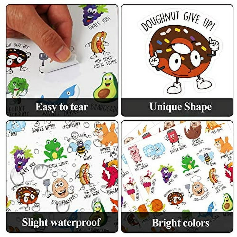 D-FantiX Punny Rewards Stickers for Kids, 800 Pieces Motivational Funny  Stickers, Teacher Stickers for Students Classroom, Positive Cute Incentive  Stickers for Kids Teacher School Classroom Supplies 
