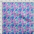 thumbnail image 4 of oneOone Cotton Jersey Purple Fabric Leaves Diy Clothing Quilting Fabric Print Fabric By Yard 58 Inch Wide, 4 of 6