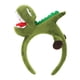 thumbnail image 5 of Diadema de dinosaurio jinwen aro de pelo verde, 5 of 8