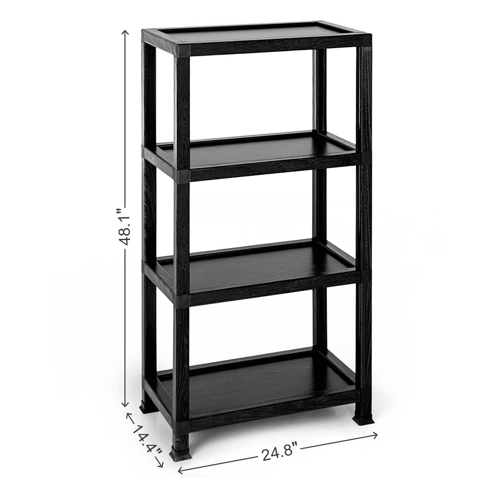 Way Basics Westminster Eco 4 Shelf 48'' Etagere Bookcase