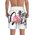 thumbnail image 3 of Kdxio Happy Mother's Day (3) Pattern Mens Casual Shorts - Drawstring Summer Beach Sports Shorts for Men, 3 of 9