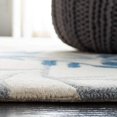 thumbnail image 4 of Safavieh Capri Collection CPR345A Handmade Ivory and Blue Wool Area Rug, 5 feet by 8 feet (5' x 8'), 4 of 5