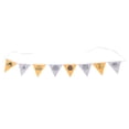 thumbnail image 1 of Banderín Multicolor colgante resistente al desgaste bandera triangular al aire libre para decoración de jardín al aire libre naranja blanco, 1 of 14