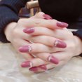 thumbnail image 4 of Uñas postizas Cobertura completa Uñas postizas Prensa francesa en uñas para mujeres y niñas, estilo 5 Sincero  Hogar, 4 of 7