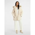 thumbnail image 3 of Time and Tru Women's and Women's Plus Hooded Anorak Jacket with Faux Fur Trim, Heavyweight, Sizes XS-2X, 3 of 6