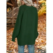 MOSHU Oversized Sweaters for Women Cable Knit Chunky Pullover Sweater