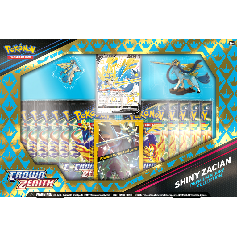 Pokémon Trading Card Games SAS12.5 Crown Zenith Premium Shiny Figure Box -  Zacian 