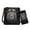Black-Lion, variant on Checkered Butterfly Hobo Bag and Wallet Set for Women Lady, Leather Crossbody Satchel Purse and Wallet Set Multi Pocket Shoulder Messenger Purse with Adjustable Strap, Black