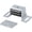 Satin Aluminum, variant on Magnetic Catch, Double Magnet, Dark Brown by Stone Harbor Hardware