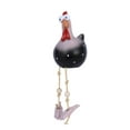 thumbnail image 6 of Meottam Funny Chicken Garden Decor, Resin Rooster Outdoor Statue Decorative Garden Stakes, Chicken Sculptures Outdoor Garden Decor Farm Animal Patio Yard Lawn Art (Black), 6 of 6