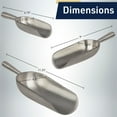 thumbnail image 6 of Kings County Tools 3-Piece Metal Ice Scoop Set - Cast Aluminum Scoops, 6 of 6
