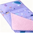 thumbnail image 3 of Wake In Cloud - Toddler Nap Mat with Pillow and Blanket, 100% Cotton Fabric, for Ages 3 Plus in Daycare Kindergarten Preschool, Roll Up Sleeping Bag, (Style#1), 3 of 7