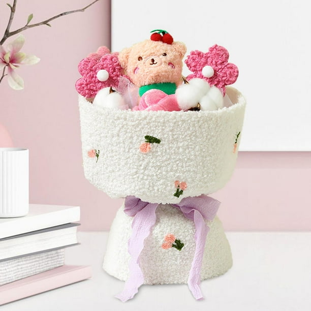 Ramo de muñecos de animales de dibujos animados, flores de juguete, ramo de muñecos de peluche creativo para boda Soledad Ramo de muñecos de peluche