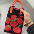 thumbnail image 1 of Bolso para móvil, bolso de punto, bolso de mano de gran capacidad, bolso bandolera para estudiantes, bolso de lana, 1 of 6
