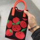 thumbnail image 1 of Bolso para móvil, bolso de punto, bolso de mano de gran capacidad, bolso bandolera para estudiantes, bolso de lana, 1 of 6