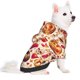 thumbnail image 2 of Fotbe Skull Retro record lips Sudadera con Estampado para Perros Pequeños – Suéter con Capucha para Mascotas, Tela Suave de Forro Polar con Bolsillo-Small, 2 of 7