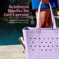 thumbnail image 3 of Bolsa de mano Simply Southern Simply Tote lila impermeable, 3 of 7