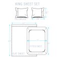 thumbnail image 2 of King 4-Piece Sheet Set, Soft tees Luxury Cotton Modal Ultra Soft Jersey Knit Sheet Sets by Royale Linens, 2 of 10