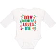 thumbnail image 3 of Inktastic My Memere Loves Me Girls Girls Long Sleeve Baby Bodysuit, 3 of 5