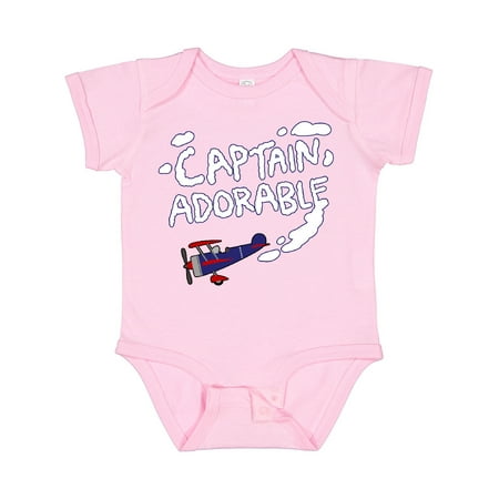 

Inktastic Plane Captain Adorable Gift Baby Boy Bodysuit