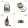 thumbnail image 3 of FORMRS Crossbody Bag for Women Quilted Travel Shoulder Cell Phone Purse with Chain Strap Handbag, Beige Christmas Trees, 3 of 7