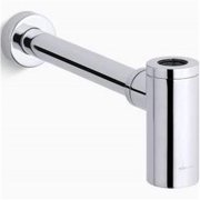 Kohler K9033CP 0.56 x 5 x 5.12 in. Solid Brass Round Bathroom Sink Bottle Trap in Polished Chrome
