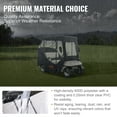 thumbnail image 3 of VEVOR Golf Cart Enclosure, 600D Polyester Driving Enclosure with 4-Sided Transparent Windows, 2 Passenger Club Car Covers Universal Fits, 3 of 9