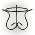 thumbnail image 3 of Alpine Corporation 12" x 9" Metal Gazing Globe Display Stand, Black, 3 of 14
