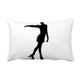 thumbnail image 1 of Winter Female Skating Sport Pattern Throw Pillow Lumbar Insert Cushion Cover Home Decoration, 1 of 3